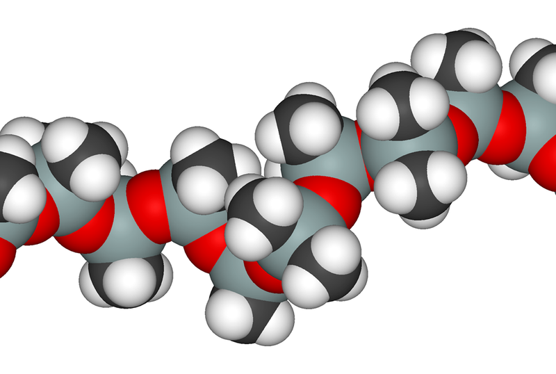 Dimetilpolisiloxano. Wikimedia Commons